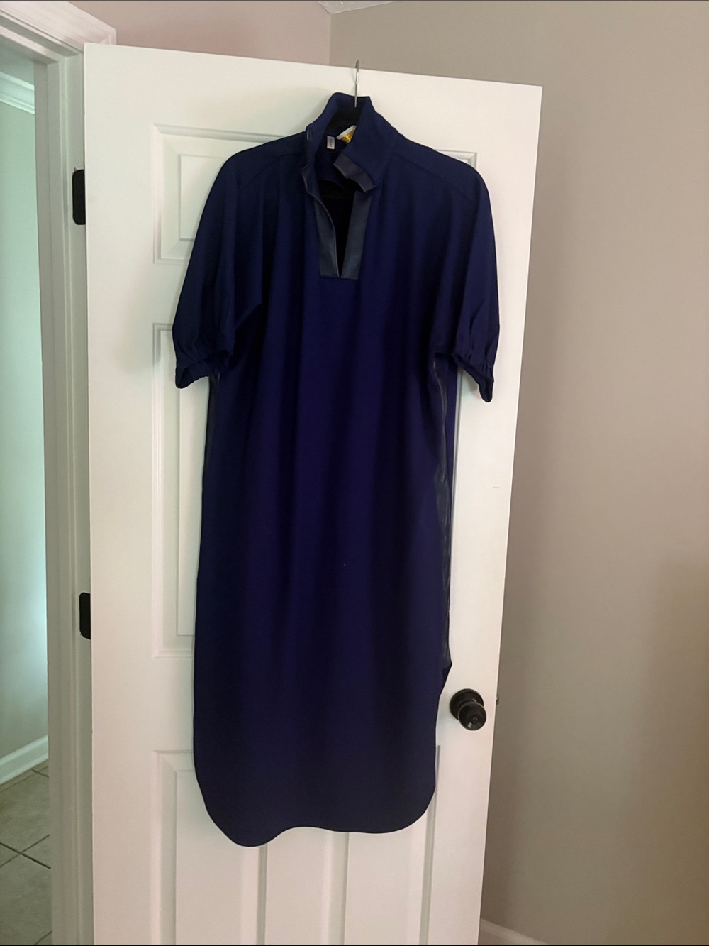 Emily McCarthy Navy Ponte Poppy Caftan